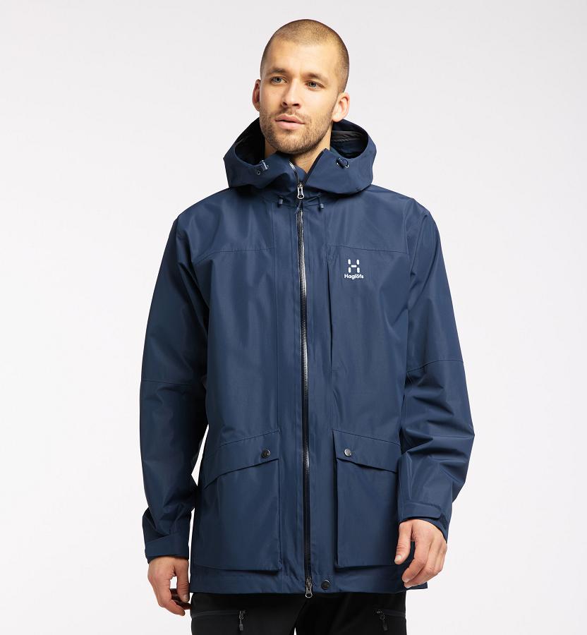 Haglöfs Mens Rubus GTX Hiking Jacket Dark Blue New Zealand 01849JSOM